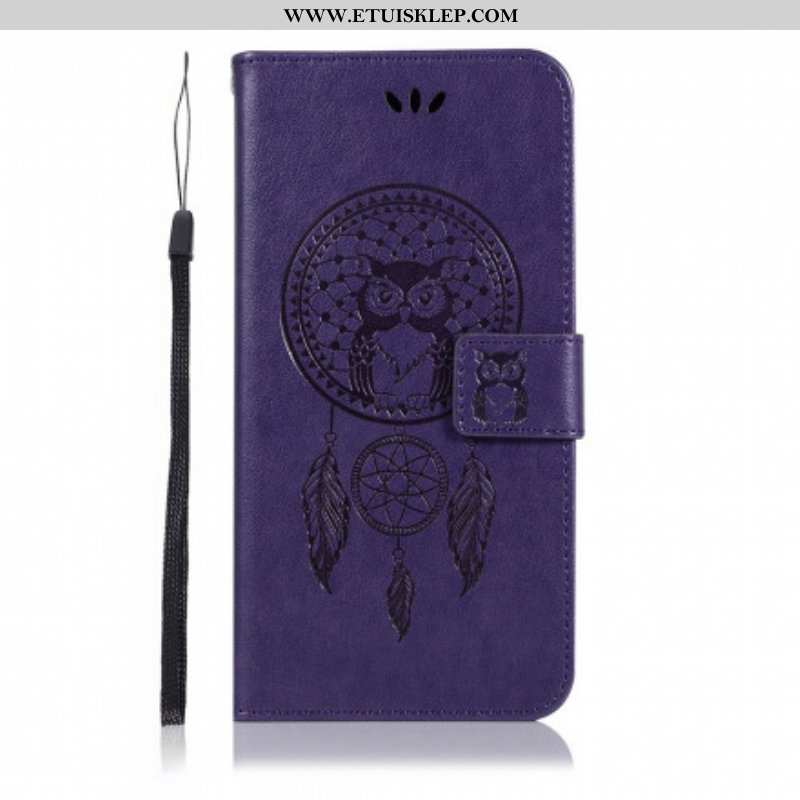 Etui Folio do Xiaomi Redmi Note 10 Pro Sowa Łapacz Snów Z Efektem Skóry